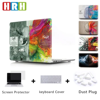 

HRH Unique Left and Right Brain Laptop Body PC Shell Hard Plastic Case for Mac Air Pro Retina Touch Bar A2159 A2141 A2289 A2251