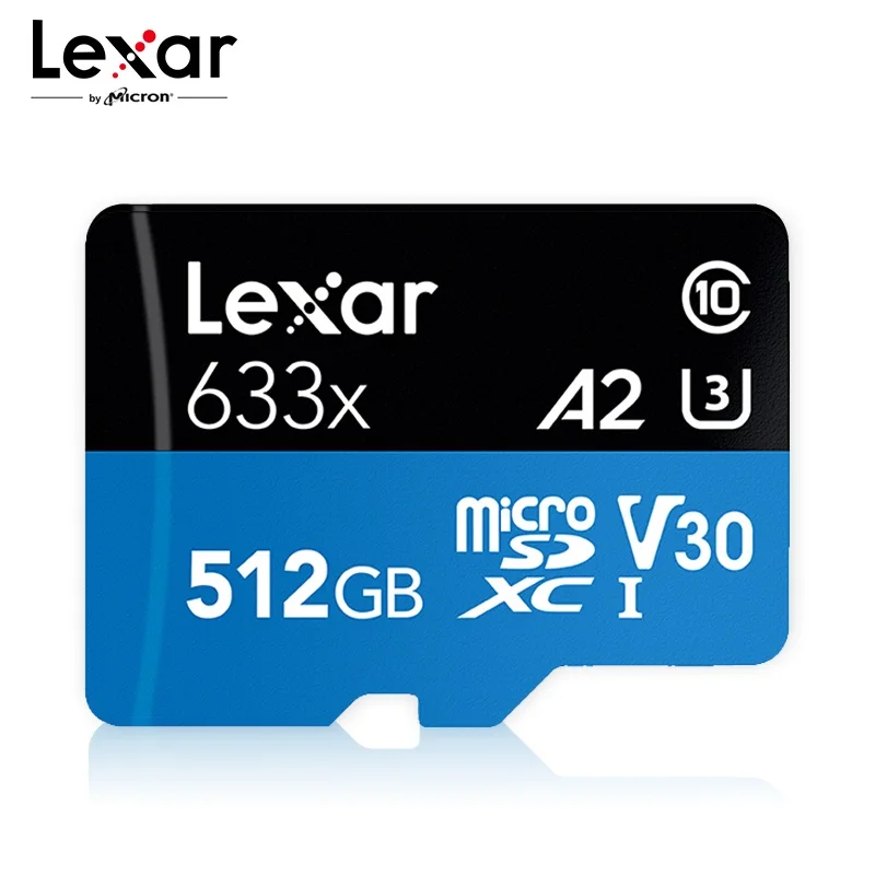 Карта памяти Lexar Micro SD 256 ГБ 128 высокая скорость до 95 м/с 64 класс 10 633x TF карта 32