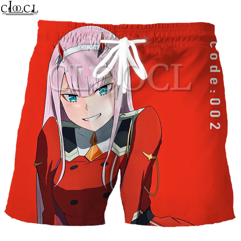 

Шорты CLOOCL мужские с 3D принтом Zero Two, модные летние тренировочные штаны в стиле Харадзюку, хип-хоп, одежда для отдыха