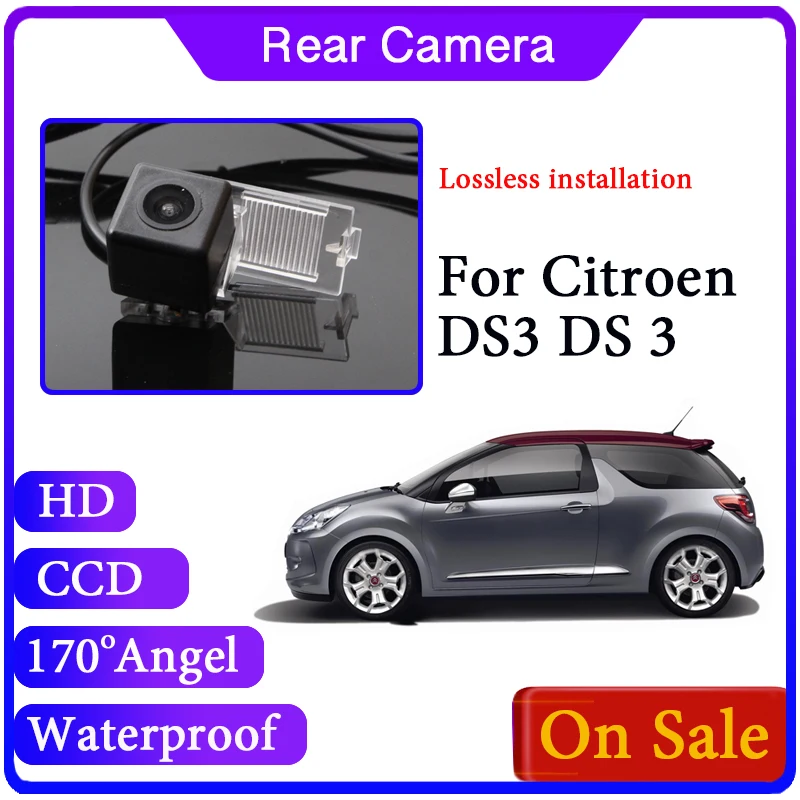 Водонепроницаемая камера заднего хода для Citroen DS3 DS 3 2009 ~ 2016 высокое