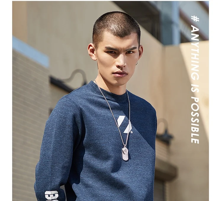 Мужские баскетбольные свитера Li-Ning BAD FIVE, 82% хлопок, 18% полиэстер, обычная посадка, удобные спортивные свитера, топы AWDP051 MWW1529