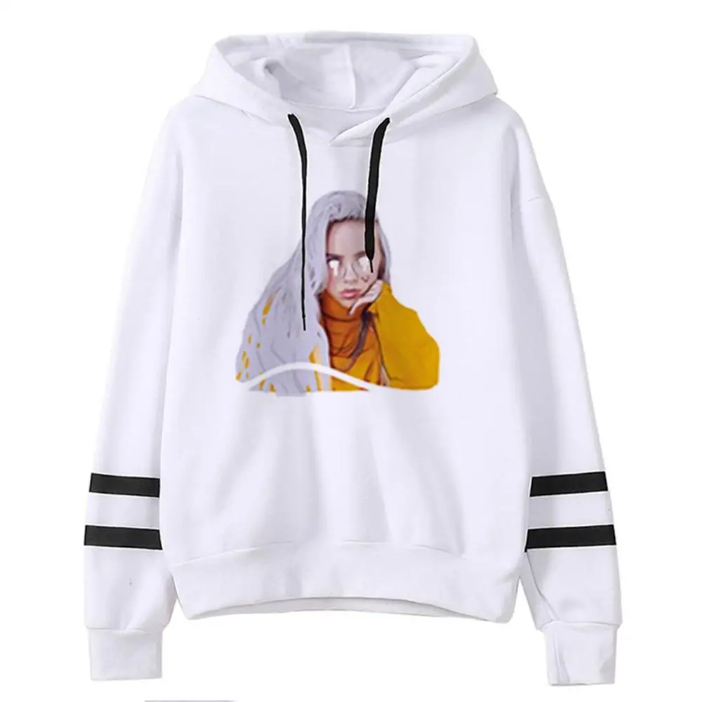 white - style 11 Новая уличная толстовка с капюшоном Billie Eilish Comic Print, пуловер, модная толстовка с капюшоном для мужчин/wo, Мужская толстовка в стиле хип-хоп, унисекс, толстовка, Топ - Цвет: white - style 11