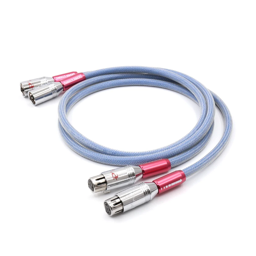 Пара hi fi аудио SQ 88B посеребренный кабель соединительный xlr провод с Pailiccs XLR штекер