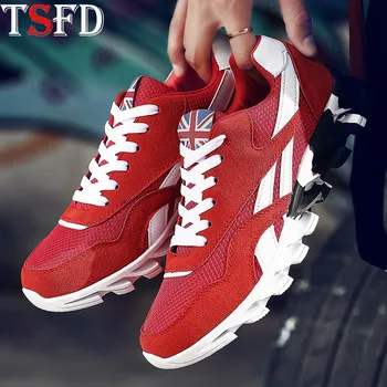 

Big Size Men's Sneaker Air Mesh Men Sport Shoes Man Sports Blade Running Shoe Man Jogging Shoes Simple Wild Red Summer Shoes V1