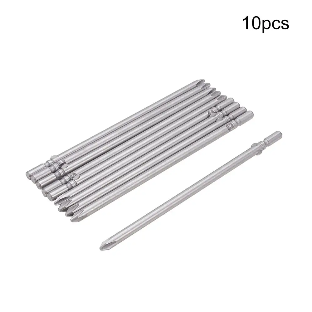 6PH2 x6mm x150mm 10 шт. 120/150 мм Длина Круглый хвостовик отвертка Philips Bits 4PH2 4.5PH1 5PH1 5PH2 6PH1 6PH2 S2 5/6 мм диаметр стержня магнитные Биты - Цвет: 6PH2 x6mm x150mm