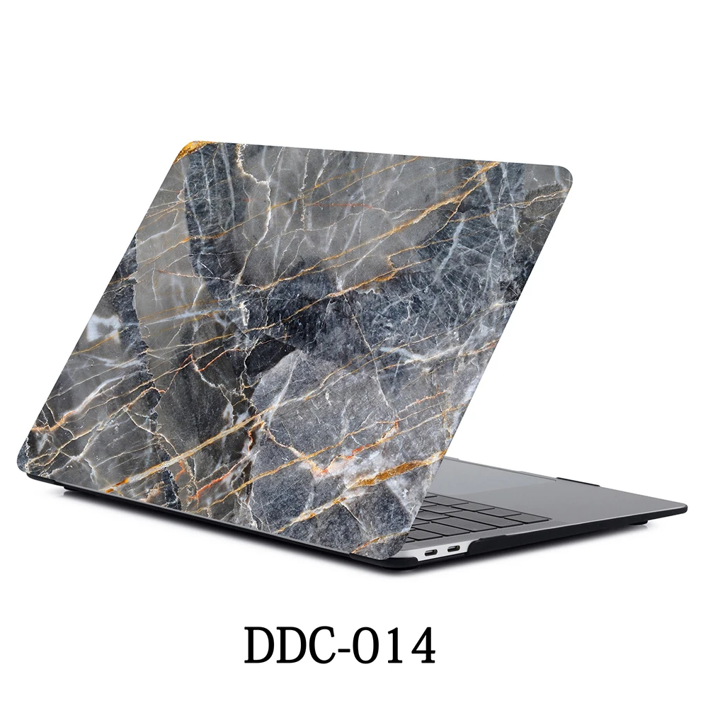 Мраморный чехол для ноутбука APPle MacBook Pro Air retina 11 12 13 15 Mac Book 15,4 13,3 дюймов Сенсорная панель оболочка рукав+ крышка клавиатуры - Цвет: 014