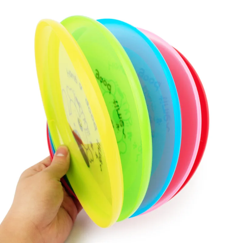 Эластичный пластиковый мультяшный летающий диск для детей или взрослых, для спорта на открытом воздухе, для пляжа, летающая тарелка, НЛО