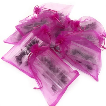 

rainsin 25 mm 3 pairs tray with one bag lots eye lashe reusable fluffy 28 mm lashes LM 01-16 make up lashes