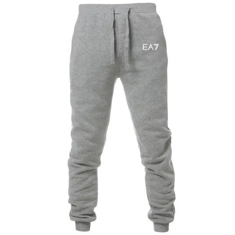 

2019 New Fashion Pants Men Customize Logo Casual Trouser Skinny Jogger Pants Bodybuilding Fitness Sweat Time limited Sweatpants