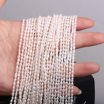 

Freshwater Pearl For Jewelry Making Rice-shaped Loose Beads DIY Bracelet Earring Necklace Handiwork Sewing Craft Accessory