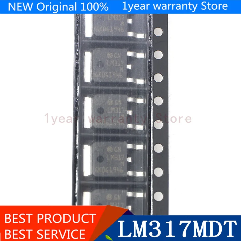 {Новый оригинальный} 10 шт. LM317M LM317 TO252 SOT LM317MDT SMD регулятор напряжения IC |