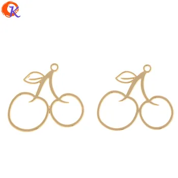 

Cordial Design 100Pcs 29*33MM Jewelry Accessories/Earrings Connectors/Cherry Shape/DIY Jewelry Making/Hand Made/Earring Findings