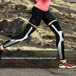 2PC Sport Compression Knee Pads Elastic Support Slimming Tight Single Breathable Wraps Straps Leg Bandage