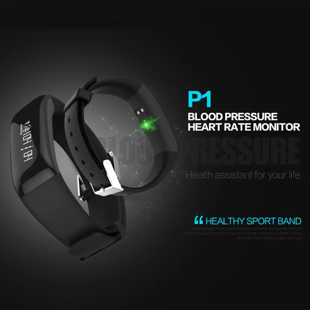 P1 Smart Bracelet 4.0 Real-time Heart Rate Health Monitoring Wristband Waterproof Call Reminder Smart Watch P1 Smart Bracelet 4.0 Real-time Heart Rate Health Monitoring Wristband Waterproof Call Reminder Smart Watch