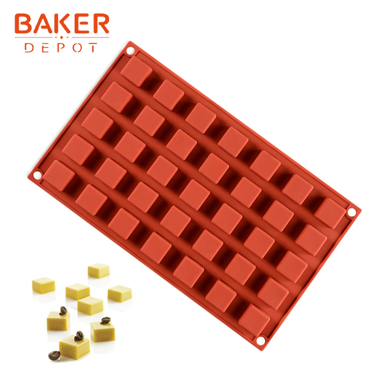 BAKER DEPOT 35 полости силиконовые формы для конфет шоколад мини-печенье клейкие формы ледяной куб Лоток Торт Украшение Инструмент