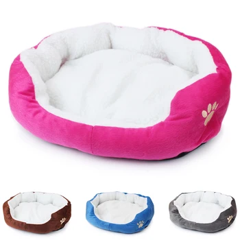40x50cm Cat Bed Soft Comfortable Cutton Dog House Fall And Winter Warm Cats Dog Sleeping