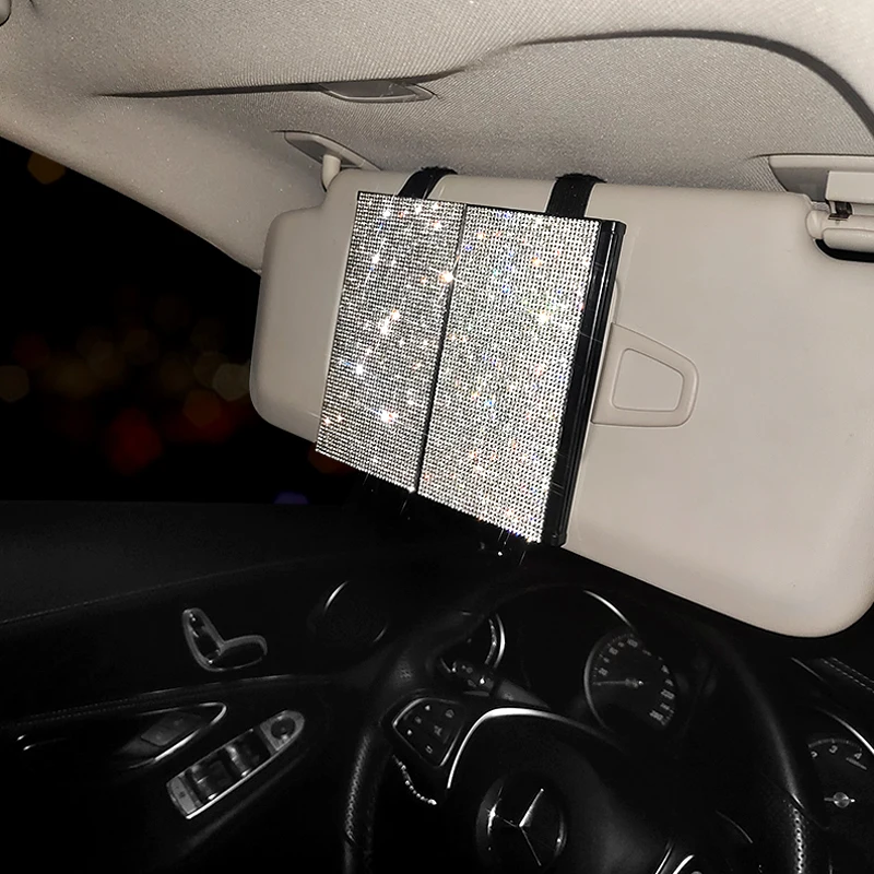 Car Sliver Foldable Mirror Interior Universal Auto Rear View Shade