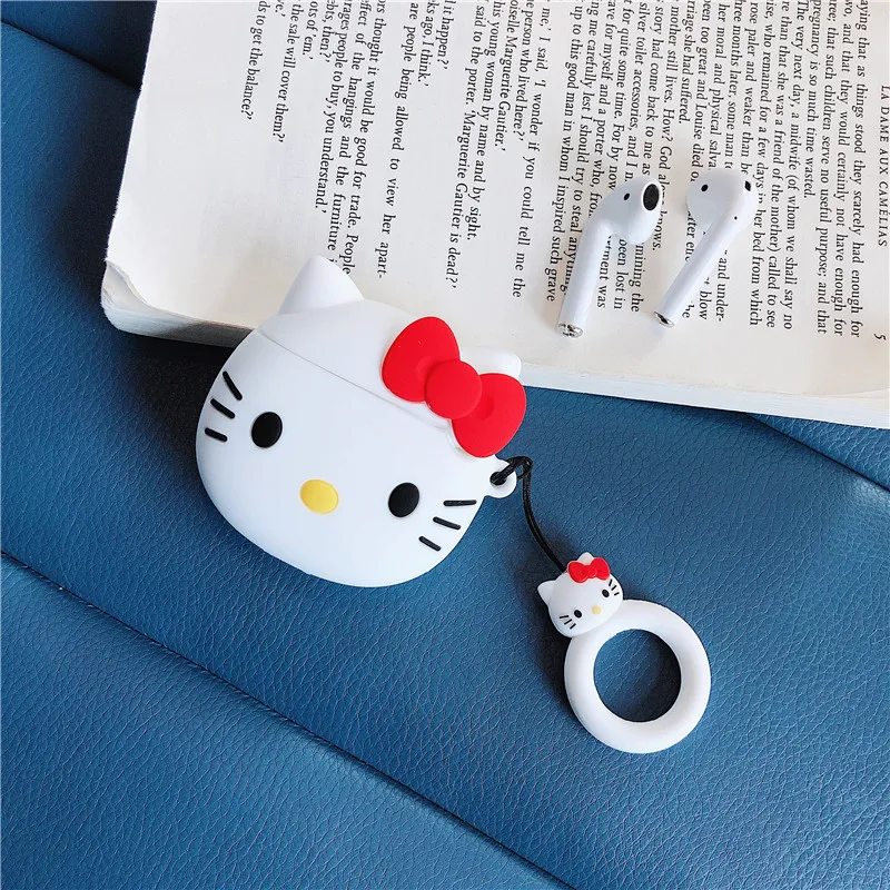 Япония мультфильм hello kitty Мягкая кукла из силикона чехол для Apple Airpods чехол История игрушек