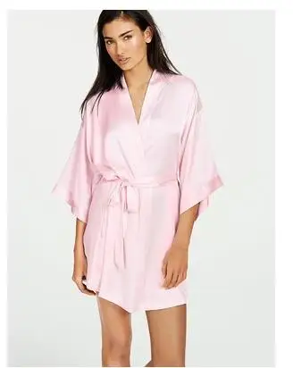 Летняя атласная ночная рубашка цвета шампанского, Китайский Свадебный халат, женская ночная рубашка, сексуальная ночная рубашка, кимоно, халат, халат, пеньюар