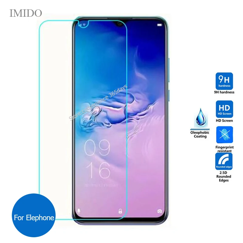 

2PCS Tempered Glass For For Elephone A6 Max A5 Lite A2 Pro Screen Protector 9h Protective Film On A 6 mini 5 2 A5Lite A6Max
