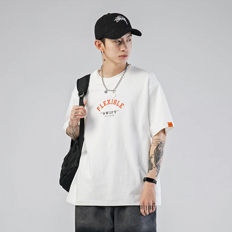 

Футболка мужская с коротким рукавом, Модный Эластичный Топ с принтом SWIFT, уличная одежда в стиле Харадзюку, хлопковая Повседневная оверсайз, Прямая поставка