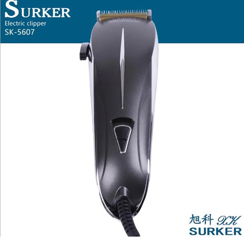 Surker, электрический триммер для волос, SK-5607, проводная электрическая машинка для стрижки волос, для детей, взрослых, триммер для волос, лезвие, регулируемый триммер для бороды