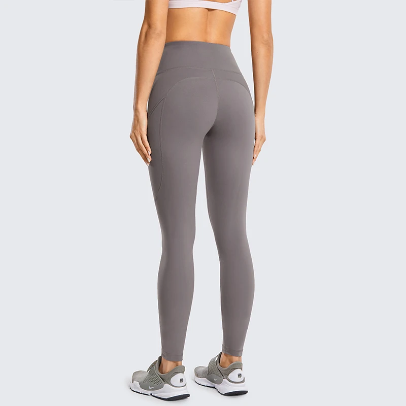 25 Inches CRZ YOGA Women Matte Brushed Light Fleece Leggings Athletic High Waisted Squat Proof Yoga Pants