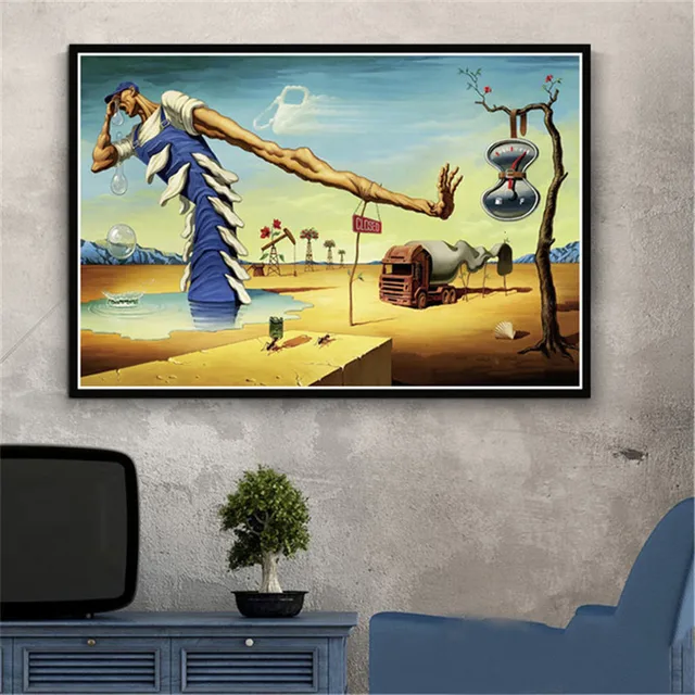 Salvador Dali Surrealism Wall Art Picture Canvas Painting Retro Quadro Posters and Print for Living Room Home Decoration Cuadros 5