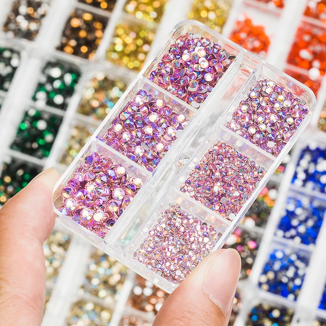 Caja de diamantes de imitación de cristal para manualidades