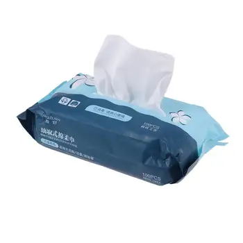 

100pcs Disposable Towel Nonwovens Soft Mesh Single Use Removable Cleansing Towel for Facial Cleaning