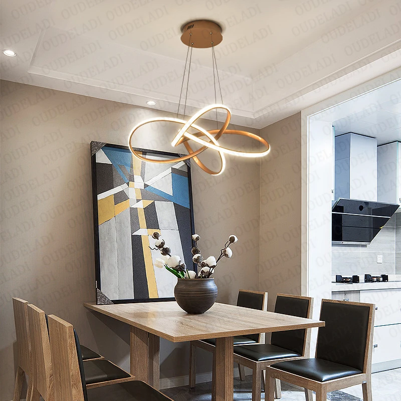 Nordic pendant lamp art restaurant light bar creative personality postmodern minimalist style living room bedroom lamps