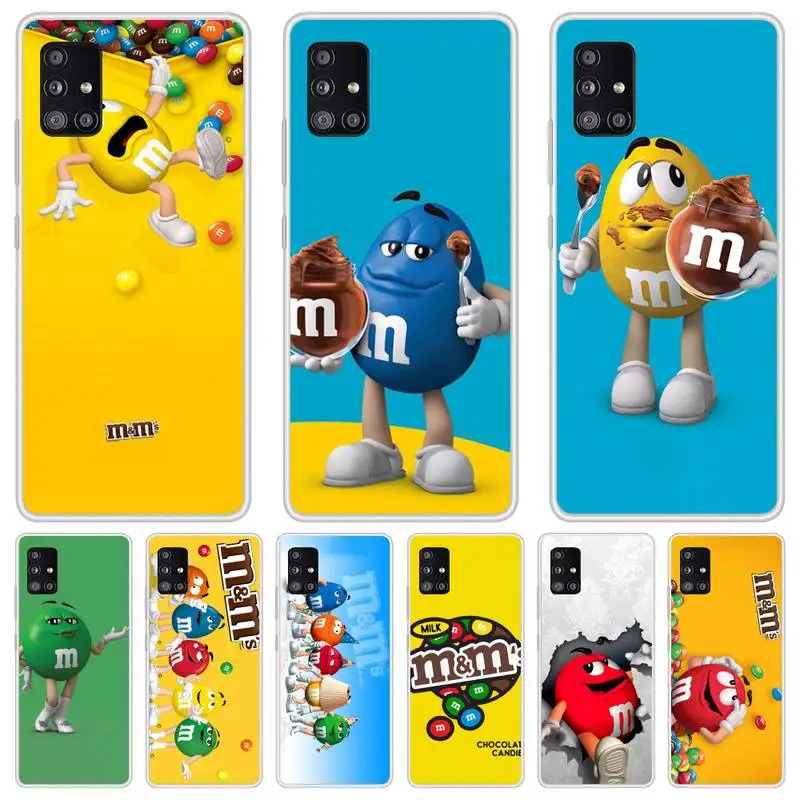 Чехол M &amp M's Chocolate Nutella для телефона Samsung Galaxy S8 S9 S10 Plus S10E S20FE A71 A51 A21S прозрачный