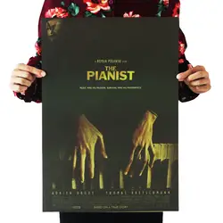 [A273] Pianist Ретро плакат из крафт-бумаги экран для помещений кафе декоративная живопись