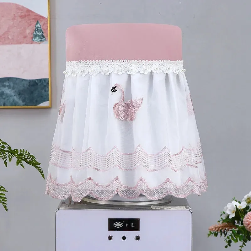 Drinking Fountain Cover Dust Cover Bucket Towel Household Living Room Drinking New Nordic Minimalist Modern Lace water dispenser cover