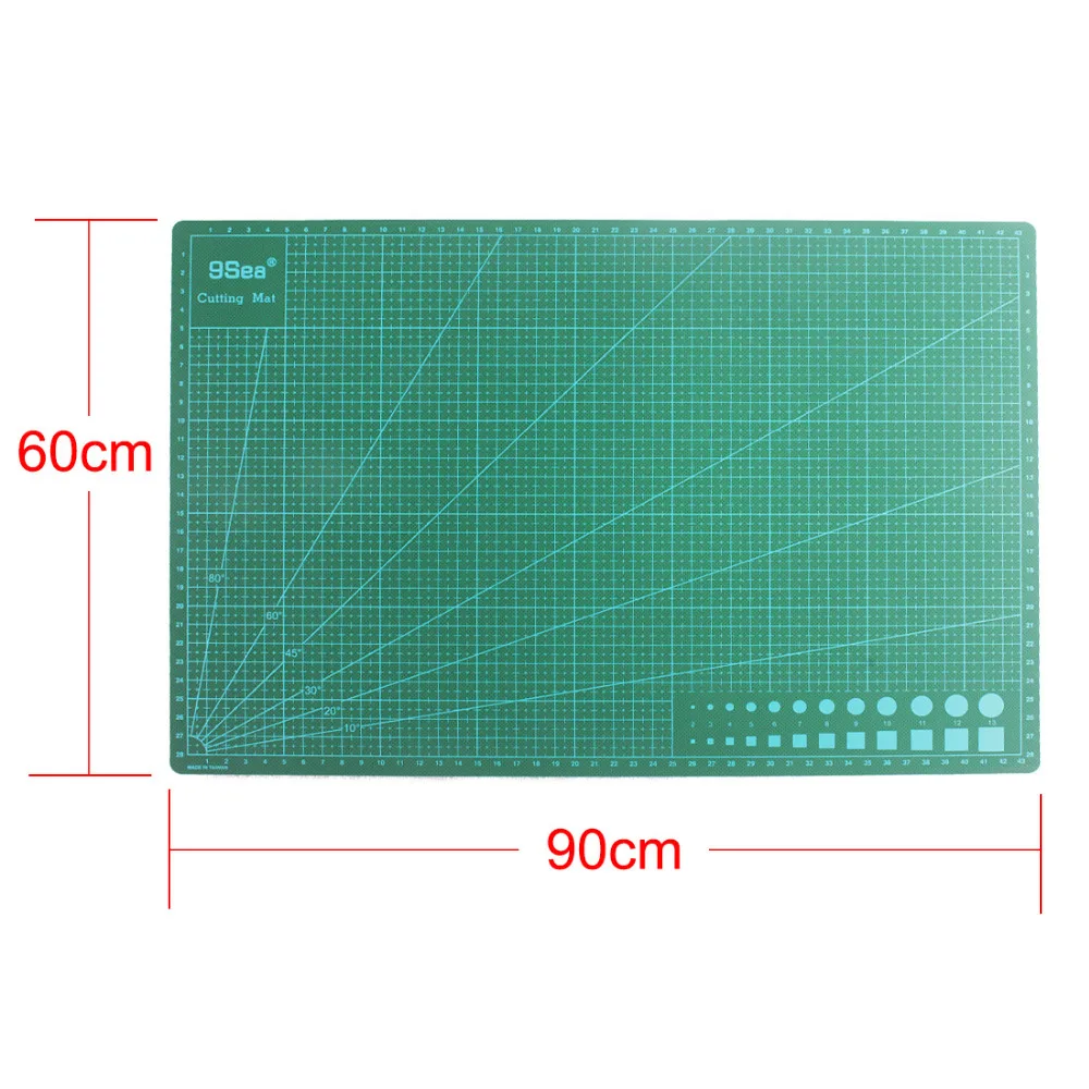 

Dark Green 3.0 mm Rectangle Self Healing 5 Layers PVC Cutting Mat A1 90x60 cm