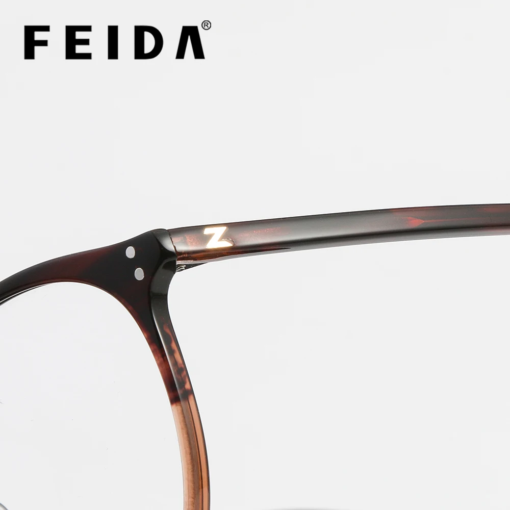 FEIDA оправа для очков для мужчин wo для мужчин Gafas ацетат шарнир мужские модные оправы для очков оптические очки черные очки