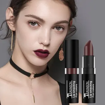 

12 Color Waterproof Sexy Nude Matte Lipstick Makeup Lasting Moisturizing Pomade Red Velvet Lips Makeup Women Lipstick Gift