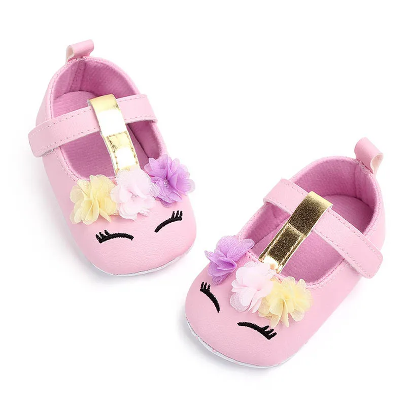 Todder Shoes Unicorn First-Walker Newborn Baby-Girl Cute Anti-Slip Soft-Bottom I-Love-Daddy