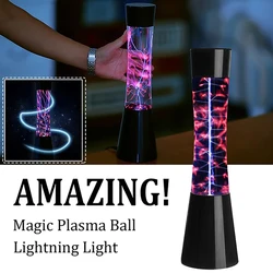 Lampe boule de Plasma statique à commande tactile, lampe de bureau, boule électrostatique clignotante pour décor/enfants/chambre à coucher 