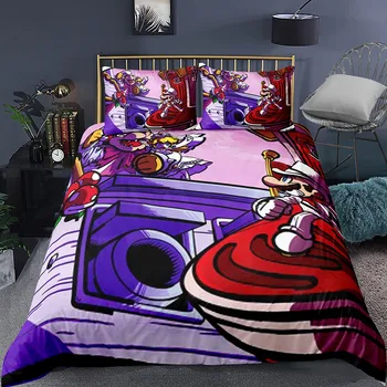 

Home Textiles Game Character Bedding Soft Duvet Cover Super Mario Hero Bedspread Pillowcase Single Double Children Room Bed Sets