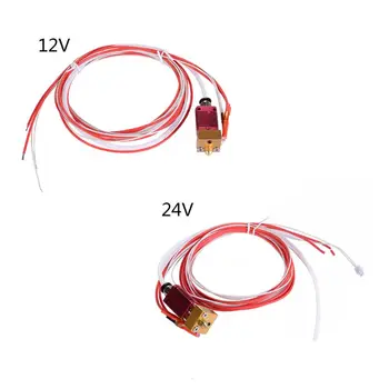 

12/24V MK8 0.4MM Nozzle Assembled Extruder Hot End Kit Accessories for Ender-3 CR-10 Series 3D Printer Heating Block