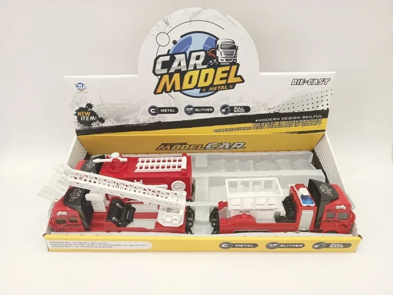 

Model Warrior Metal Car Cement Excavator Engineering Vehicle Firefighting Sanitation Vehicle Model CHILDREN'S Toy