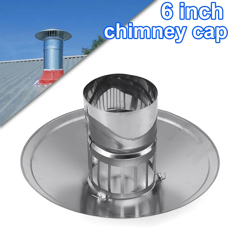 

Ventilator Chimney Cap Stove Fireplaces Rain Hat Galvanized Weatherproof