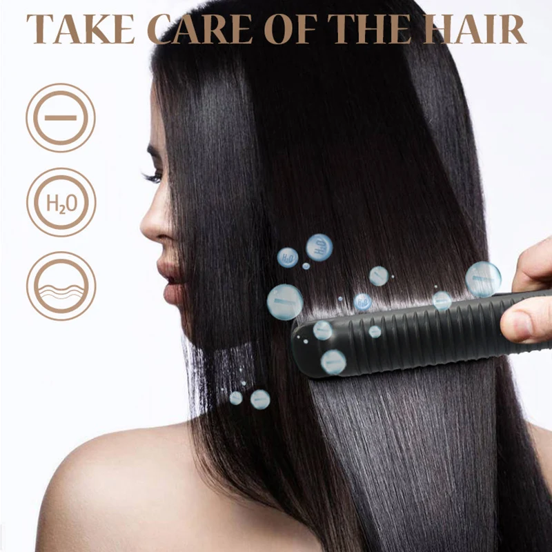 Description Picture 3 of item2 In 1 Hair Straightener Professional Straightening & Curling Irons Narrow Plates Styling Tools Fast Heating Straight Hair Tool