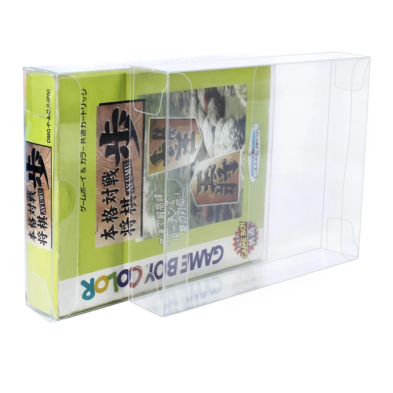 

10PCS Plastic Carts Clear CIB Case Sleeve Box for Gameboy Color GBC Cartridge Display Protector Japanese Games