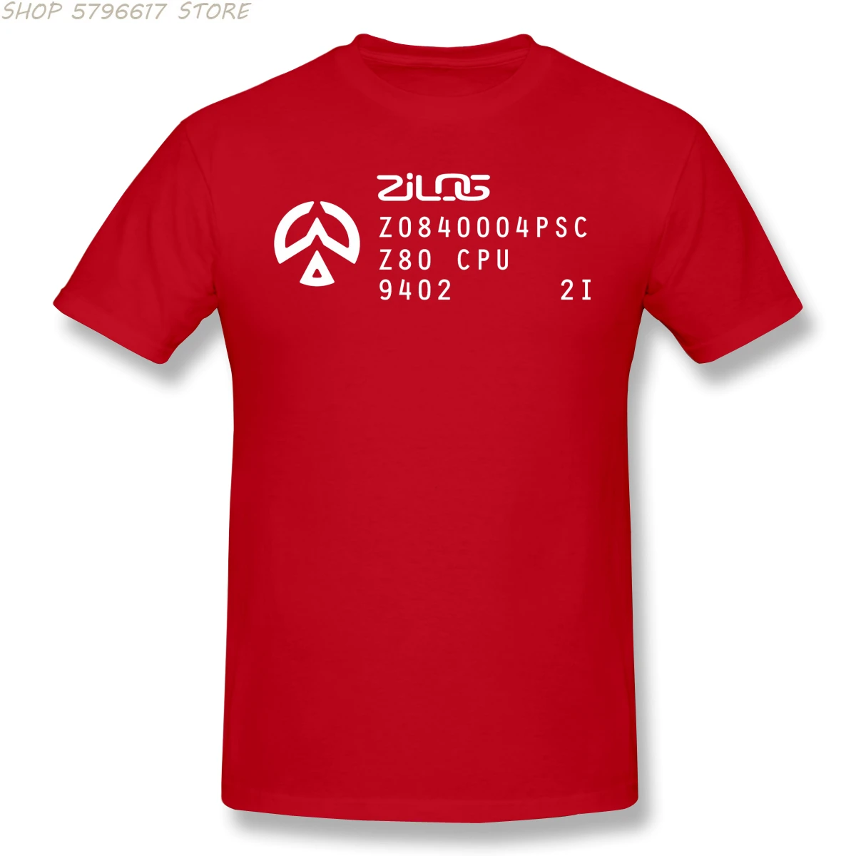 Men programmer T-Shirts Funny Tops Vintage Zilog Z80