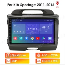 Auto 2 Din Android รถวิทยุเครื่องเล่นมัลติมีเดียนำทาง GPS สำหรับ KIA Sportage 2011 2012 2013 2014 2015 2016วิดีโอสเตอริโอ