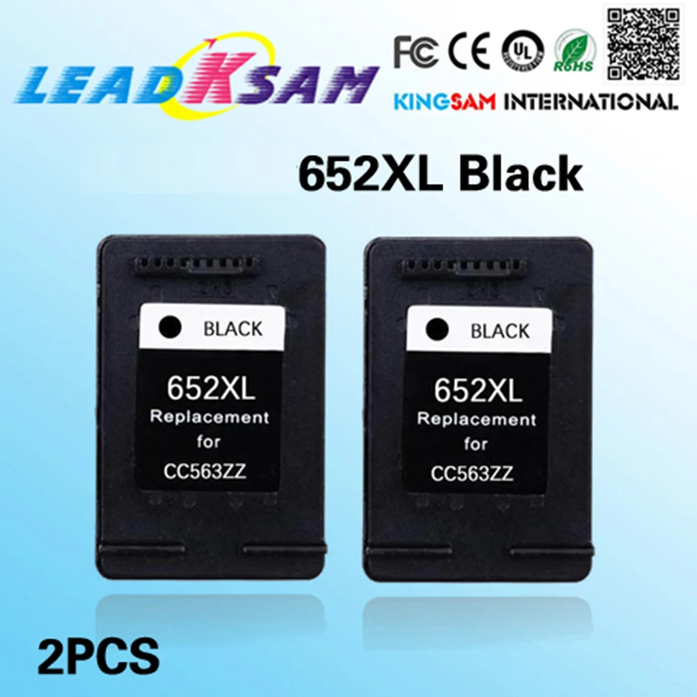 2x for 652 Black Ink Cartridge compatible hp652 652XL Deskjet 1115 1118 2135 2136 2138 3635 3636 3835 4535 4536 4538 | Компьютеры и