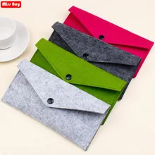 Мини цветная однотонная фетровая сумка для телефона samsung galaxy A10 A20 A30 A40 A50 A60 A70 A80 A90 5G чехол универсальный чехол для телефона