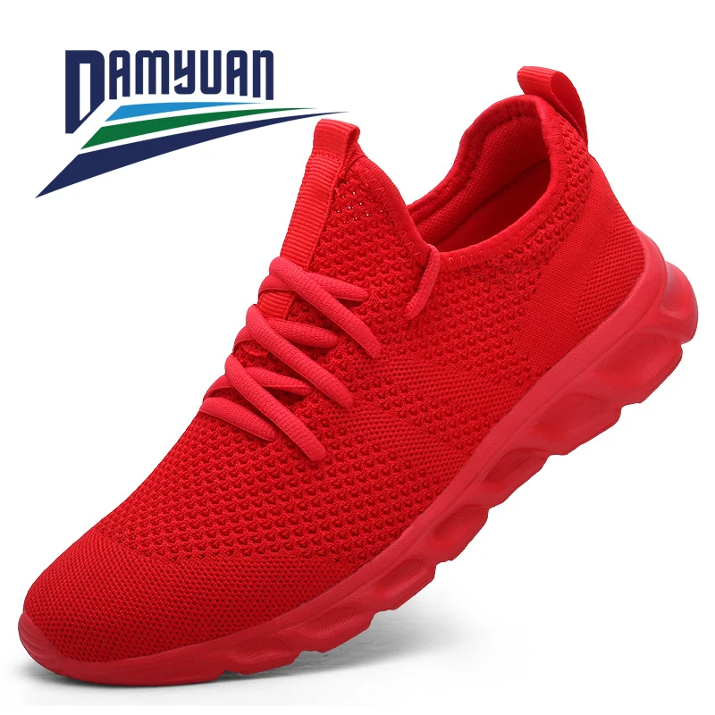Jogging Shoes Man Sneakers Breathable Light Mens Lace-Up Anti-Odor